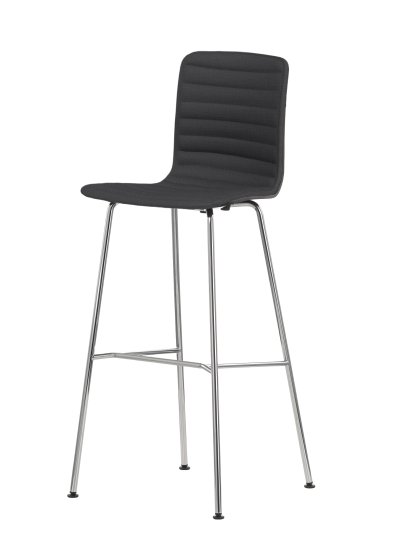 HAL Ply Tabouret de bar, Chêne foncé, Version bar: 801 mm, Plano gris foncé