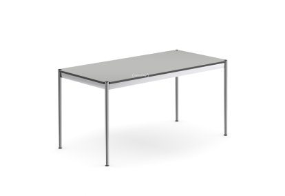Table USM Haller, 150 x 75 cm, Stratifié, Gris pastel 