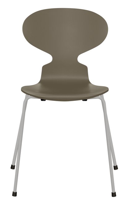 Chaise Fourmi (Ant), Laqué, Vert olive, Nine grey