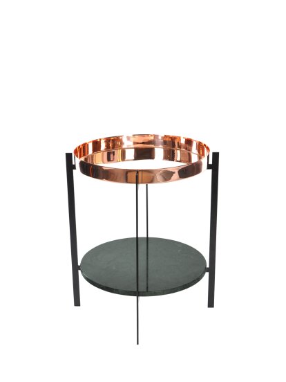 Deck Table, Cuivre, Vert Indio