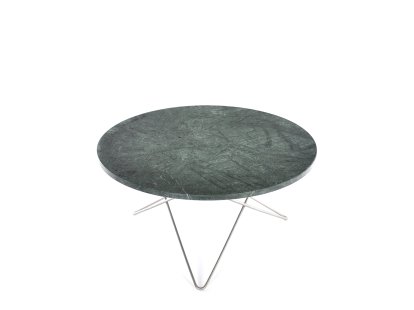 O Table, Vert Indio, Acier inoxydable 