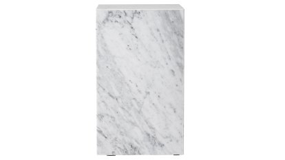 Table d'appoint Plinth  , H 51 x L 30 x P 30 cm, Blanc