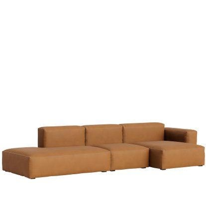 Mags Soft Sofa Combinaison 4, Accotoir à droite, Cuir Sense - cognac