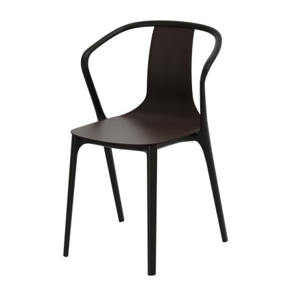 Fauteuil Belleville Wood, Chêne foncé