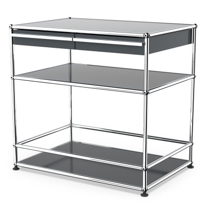 USM Haller meuble bar avec tiroirs, Anthracite RAL 7016