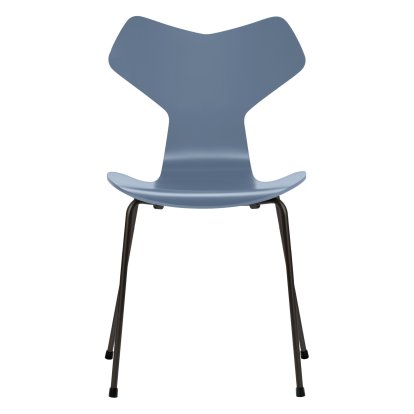 Chaise Grand Prix, Laqué, Bleu crépuscule, Noir