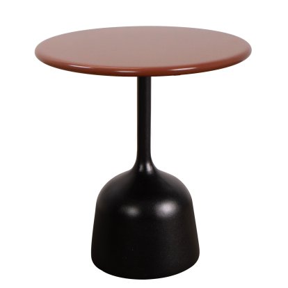 Table d'appoint Glaze, Aluminium - Rouge du désert, Gris lave