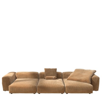 Vetsak Sofa Set 5, Cord velours - Camel, Avec coussin