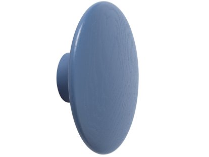 Patère The Dots, L (Ø 17 cm), Bleu clair