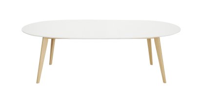 Table DK10 bois extensible, Avec une rallonge (L 240 cm)