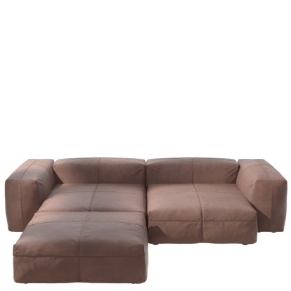 Vetsak Sofa Set 3, Cuir - Pierre, Sans coussin