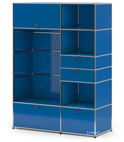 Armoire-penderie USM Haller Type 1, Bleu gentiane RAL 5010