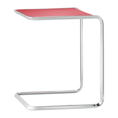 Table d'appoint Oblique K3, C (grande): L 50 x P 45 x H 54 cm, Rouge