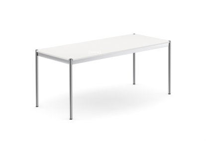 Table USM Haller, 175 x 75 cm, MDF (couleurs USM), Blanc pure RAL 9010