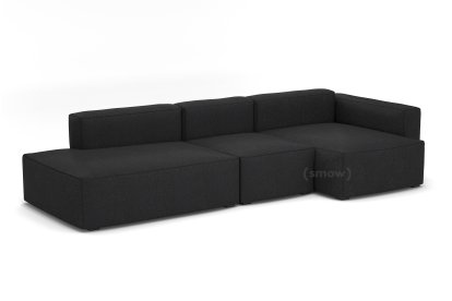 Mags Soft Sofa Combinaison 4, Accotoir à droite, Hallingdal - charbon de bois