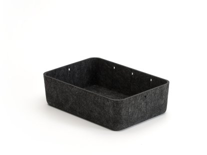 Boîte USM Inos, L 22,3 x H 9,5 cm, Anthracite, Sans séperation