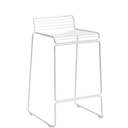 Tabouret de bar Hee , Version cuisine: hauteur de l'assise 65 cm, Blanc