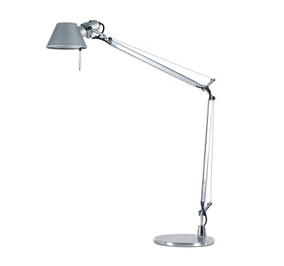 Lampe de table Tolomeo, Aluminium, Avec pied, Ampoule halogene