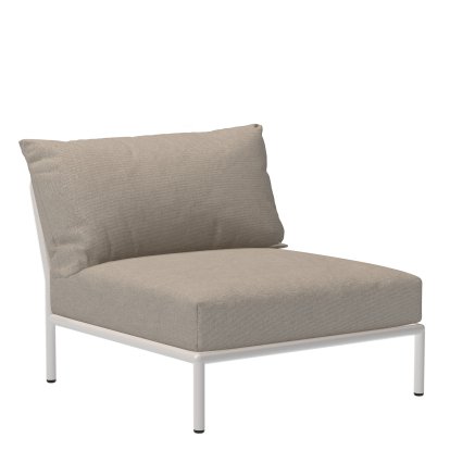 Fauteuil Level 2 lounge, Muted White, Gris cendre