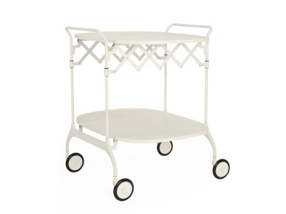 Desserte Gastone, Blanc, Couleur identique laquée mat