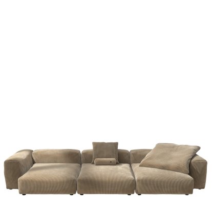 Vetsak Sofa Set 5, Cord velours - Sable, Avec coussin