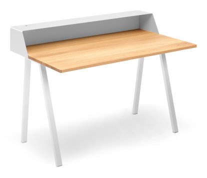 Secrétaire PS04 / PS05 , L 120 x P 75 (PS05), Blanc pur (RAL 9010), Blanc pur RAL 9010, Sans boîtier électrique