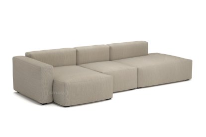 Mags Soft Sofa Combinaison 4, Accotoir à gauche, Steelcut Trio - beige