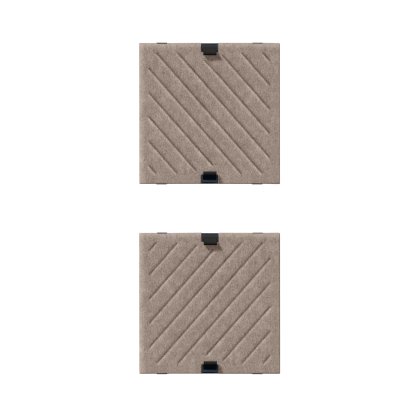 USM Haller Soft Panel Mono pour étagère USM, 35 cm x 35 cm, Taupe, Diagonales