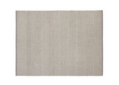 Tapis Humle, 170 x 240 cm, Gris clair / blanc