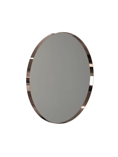 Unu Miroir rond, ø 60 cm, Cuivre poli