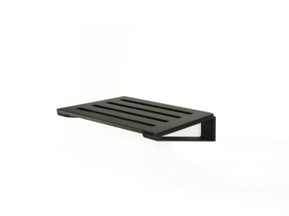 Knax Rack pour chaussures, Rack 4 (40 cm), Chêne teinté noir, Noir