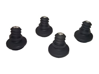 Patins (1 lot) pour chaises Vitra, Pour HAL Tube/JILL Tube, Patins en feutre pour sols durs, basic dark