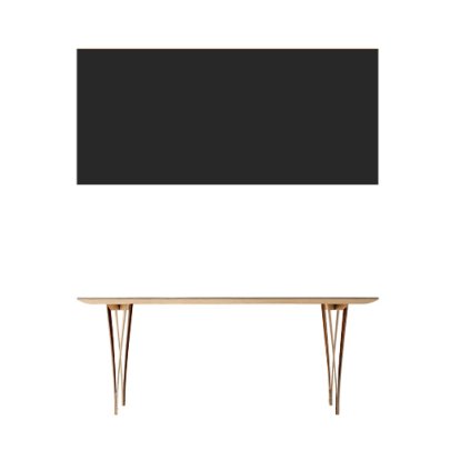 Table Spanoto noir, 190 cm