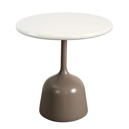 Table d'appoint Glaze, Pierre de lave - Sable, Taupe