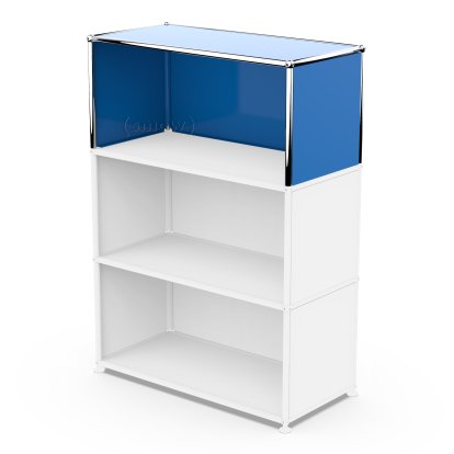 Kit d’extension verticale USM Haller 1, Bleu gentiane RAL 5010, 35 cm