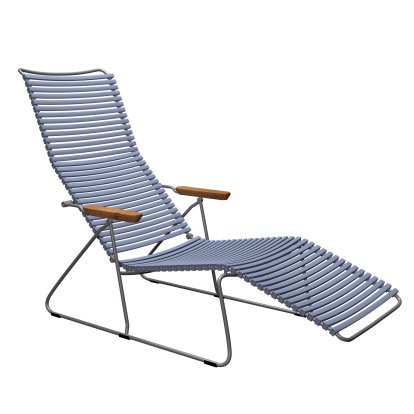 Chaise longue Click, Bleu pigeon