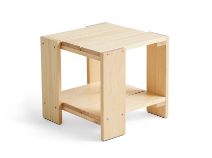 Table d'appoint Crate , Pin laqué