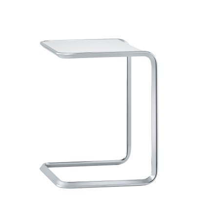 Table d'appoint Oblique K3, A (petite): L 40 x P 35 x H 46 cm, Blanc