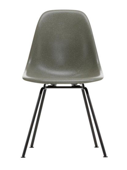 Eames Fiberglass Chair DSX, Eames raw umber, Finition époxy basic dark lisse