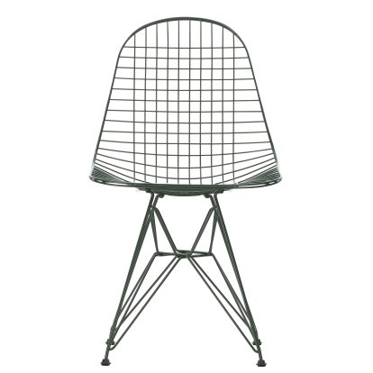 Chaise Wire Chair DKR, Revêtement thermolaqué vert foncé