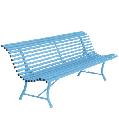 Banc Louisiane, 200 cm, Bleu maya