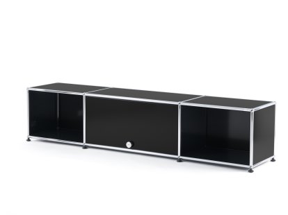 Meuble TV bas Lowboard  USM Haller avec porte escamotable