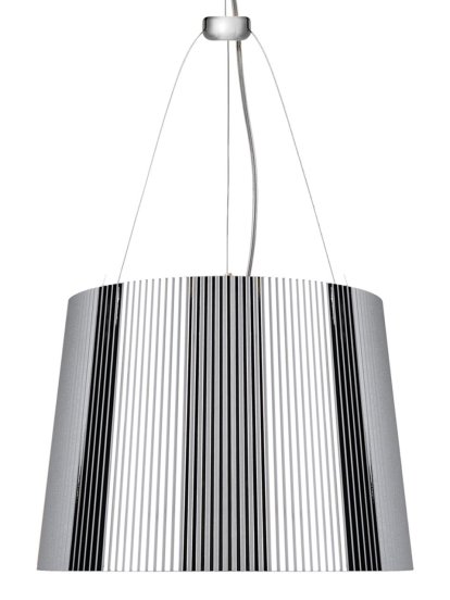 Suspension Gè, Opaque, Chromé