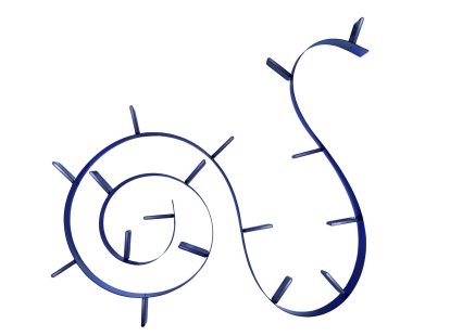 Étagère Bookworm, 17, Opalin, Bleu cobalt