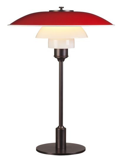 Lampe de table PH 3½-2½, Rouge