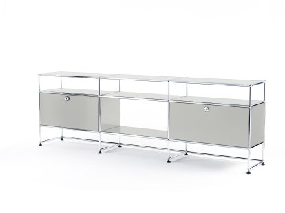 Meuble TV XL USM Haller, Gris clair RAL 7035