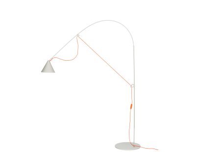 Lampadaire Ayno L, Gris soie, Orange, 2700 K