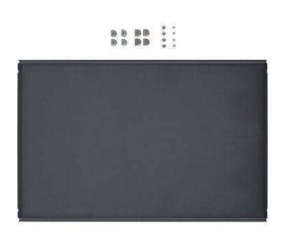 Tablette intermédiaire métallique pour étagère USM Haller, Anthracite RAL 7016, 75 cm x 50 cm