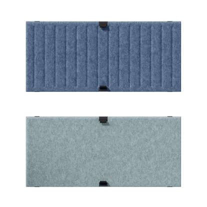 USM Haller Soft Panel Duo pour étagère USM, 75 cm x 35 cm, Bleu / Bleu clair