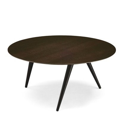 Turn, Low (H 33 x Ø 68 cm), Chêne fumé, Frêne noir